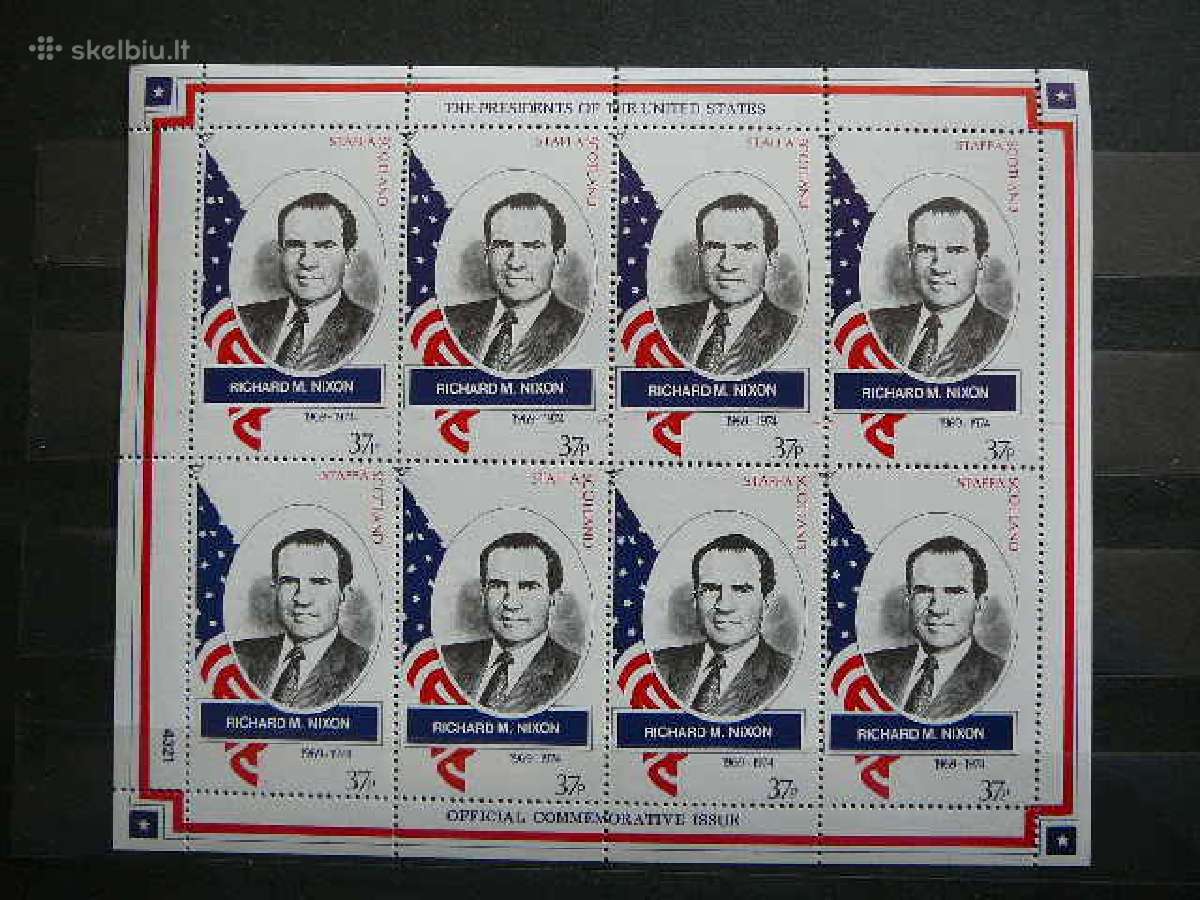 Prezidentas R. Niksonas Skotija 1982 Mnh sk540s