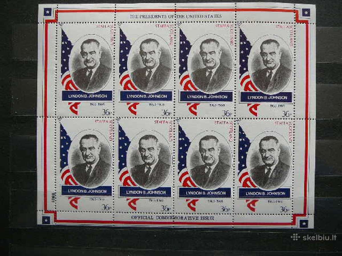Prezidentas L. Dzonsonas Skotija 1982 Mnh sk554s