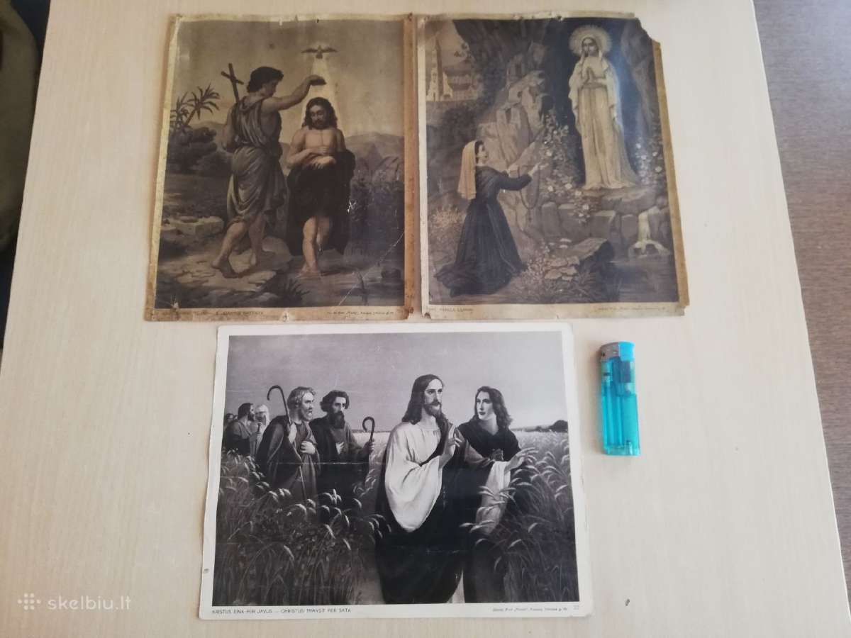 Senos religines litografijos. - nuotraukos Nr. 2