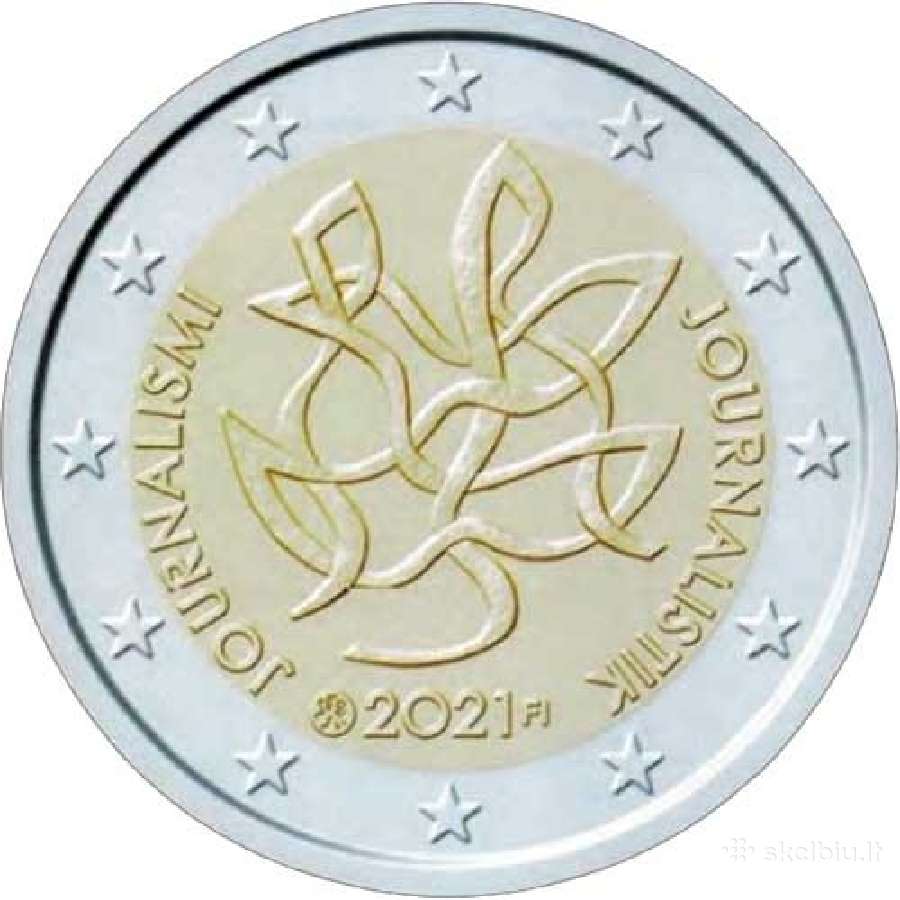 Suomija 2021 Žurnalistika 2 eurų moneta - nuotraukos Nr. 3