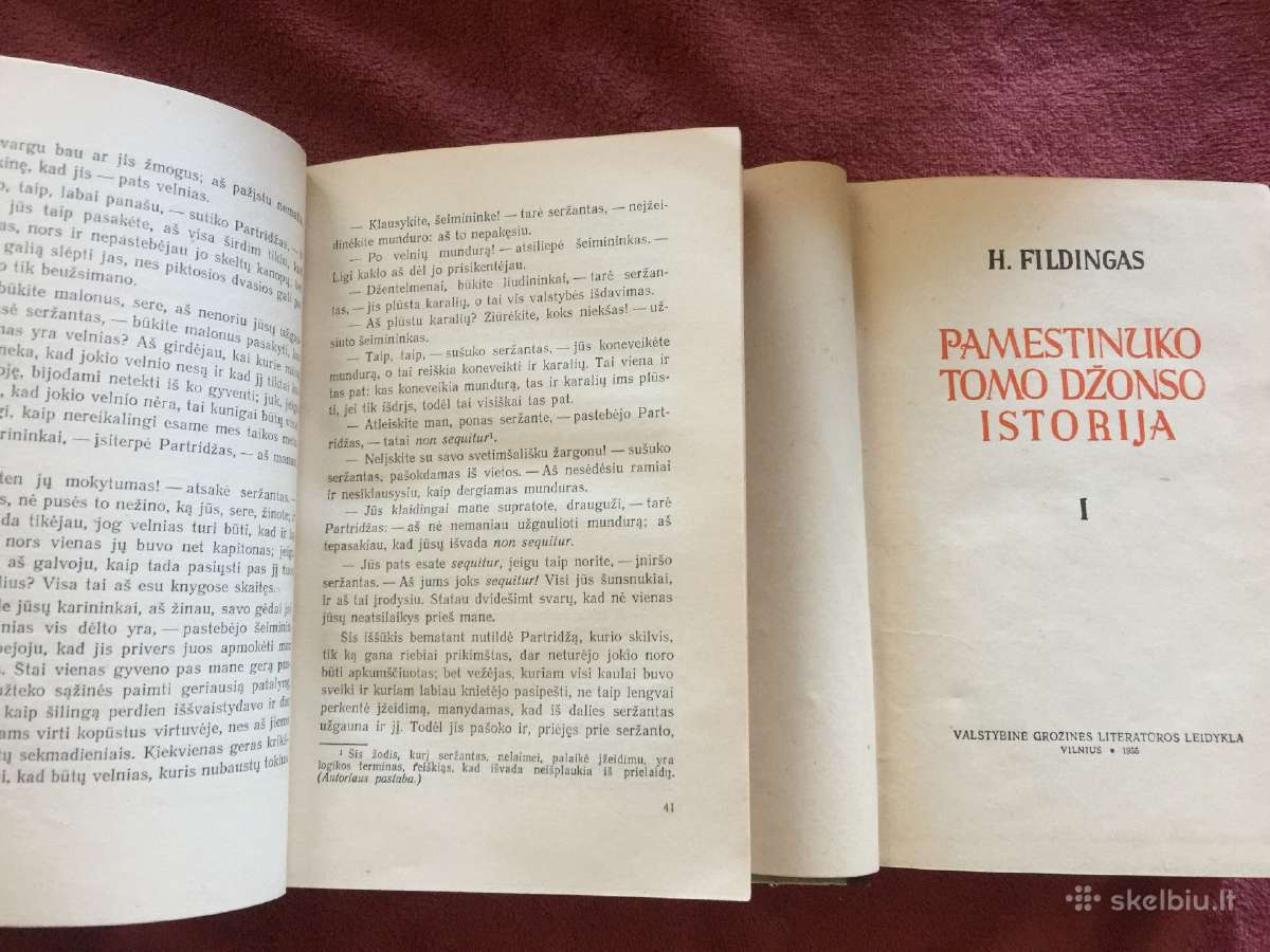 H. Fildingas Pamestinuko Tomo Džonso istorija I II - nuotraukos Nr. 2