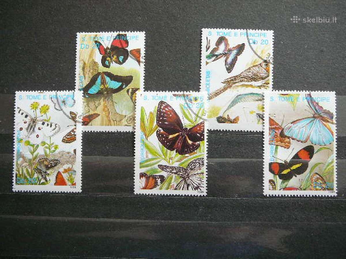 Drugeliai Sao Tome 1989 antsp. vks950