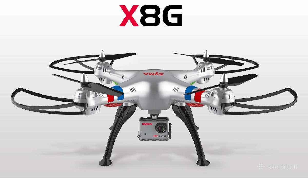 Naujas Syma X8g su Full HD filmavimo kamera