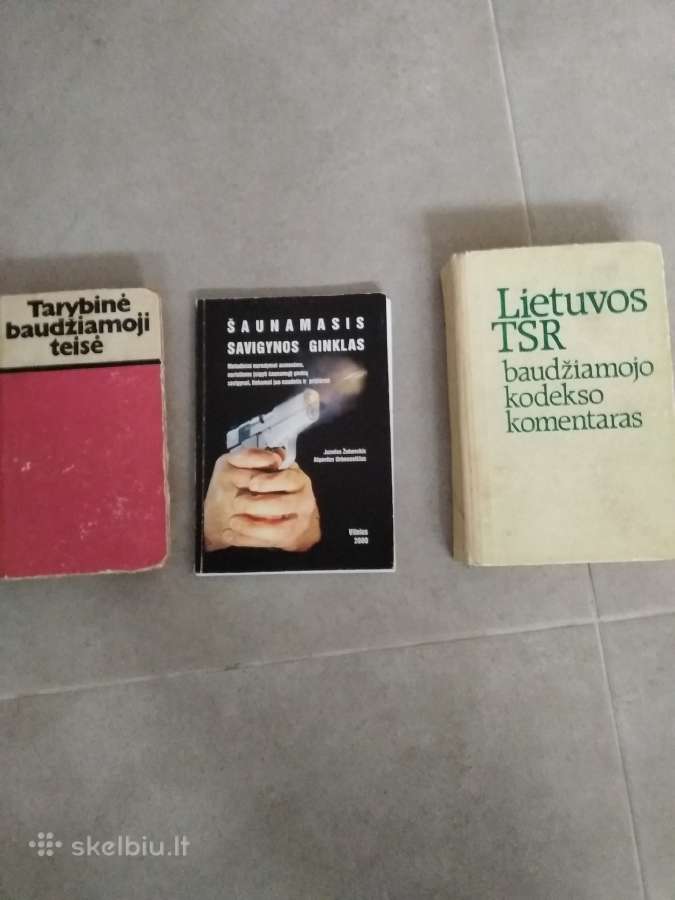 Parduodamos baudziamosios teises knygos