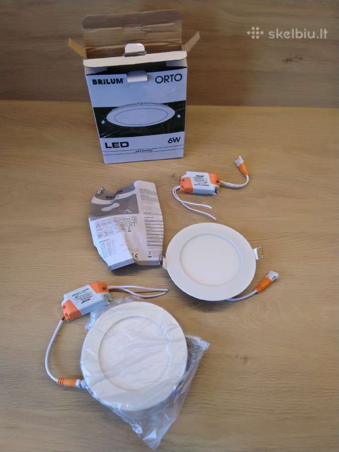 Įmontuojami LED lubiniai šviestuvai - nuotraukos Nr. 3