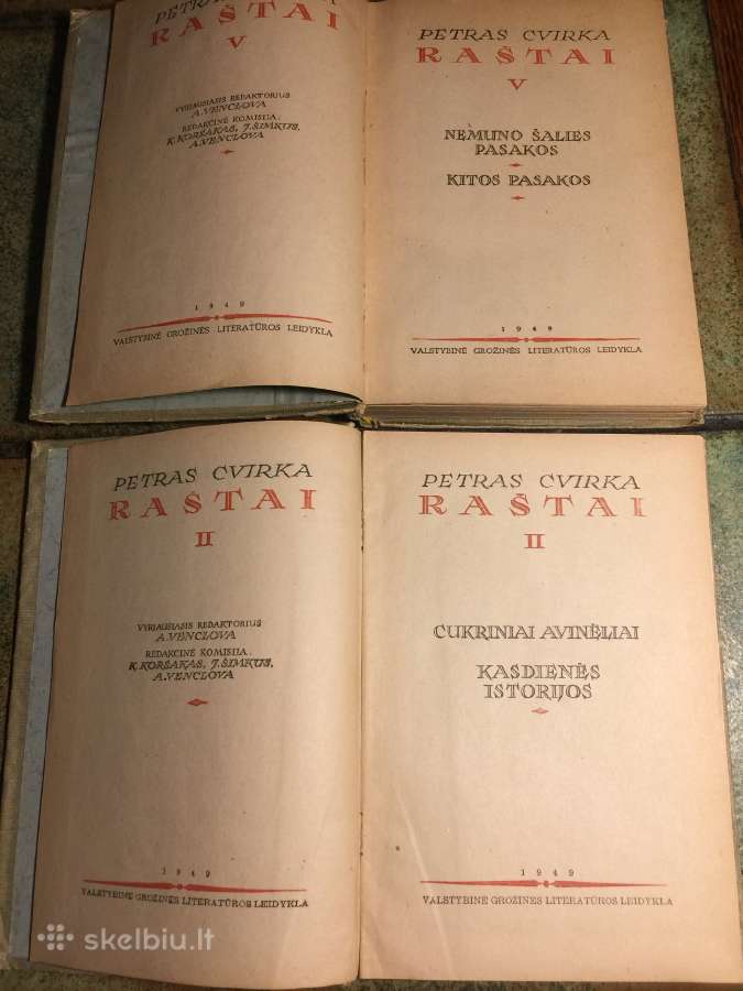 Petras Cvirka Raštai II ir V tomai, 1949 m leidima - nuotraukos Nr. 3