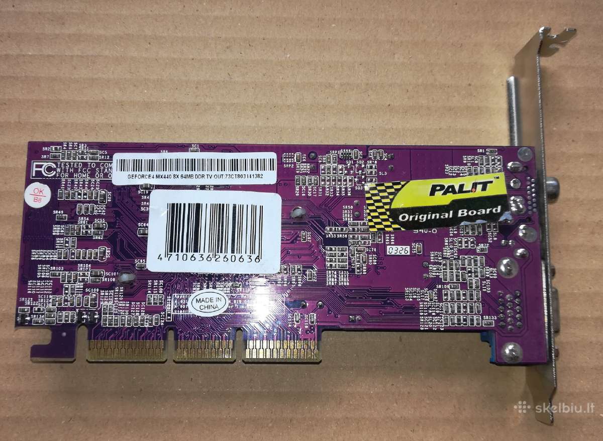Geforce4 Mx440 vaizdo plokštė