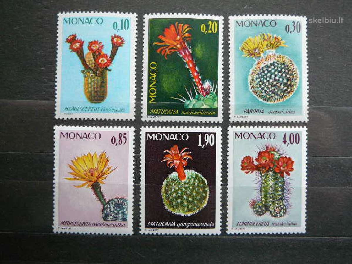 Kaktusai Geles Monakas 1974 Mnh mn1154