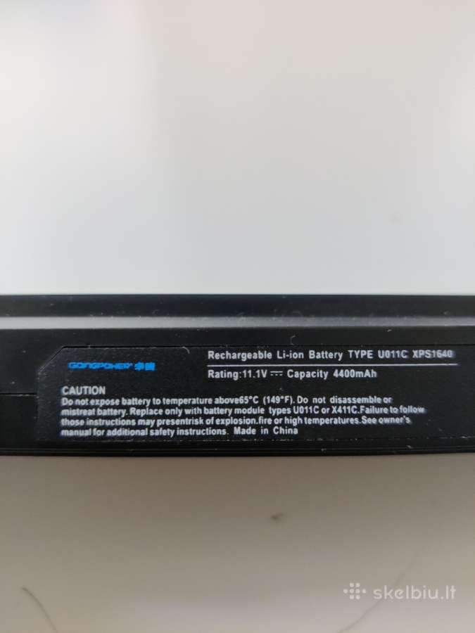 Dell Studio Xps Baterry 11.1 V (10.8v) 4400 - nuotraukos Nr. 4