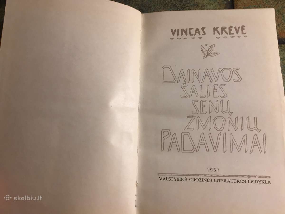 Krėvė Dainavos šalies senų žmonių padavimai 1957 m - nuotraukos Nr. 4
