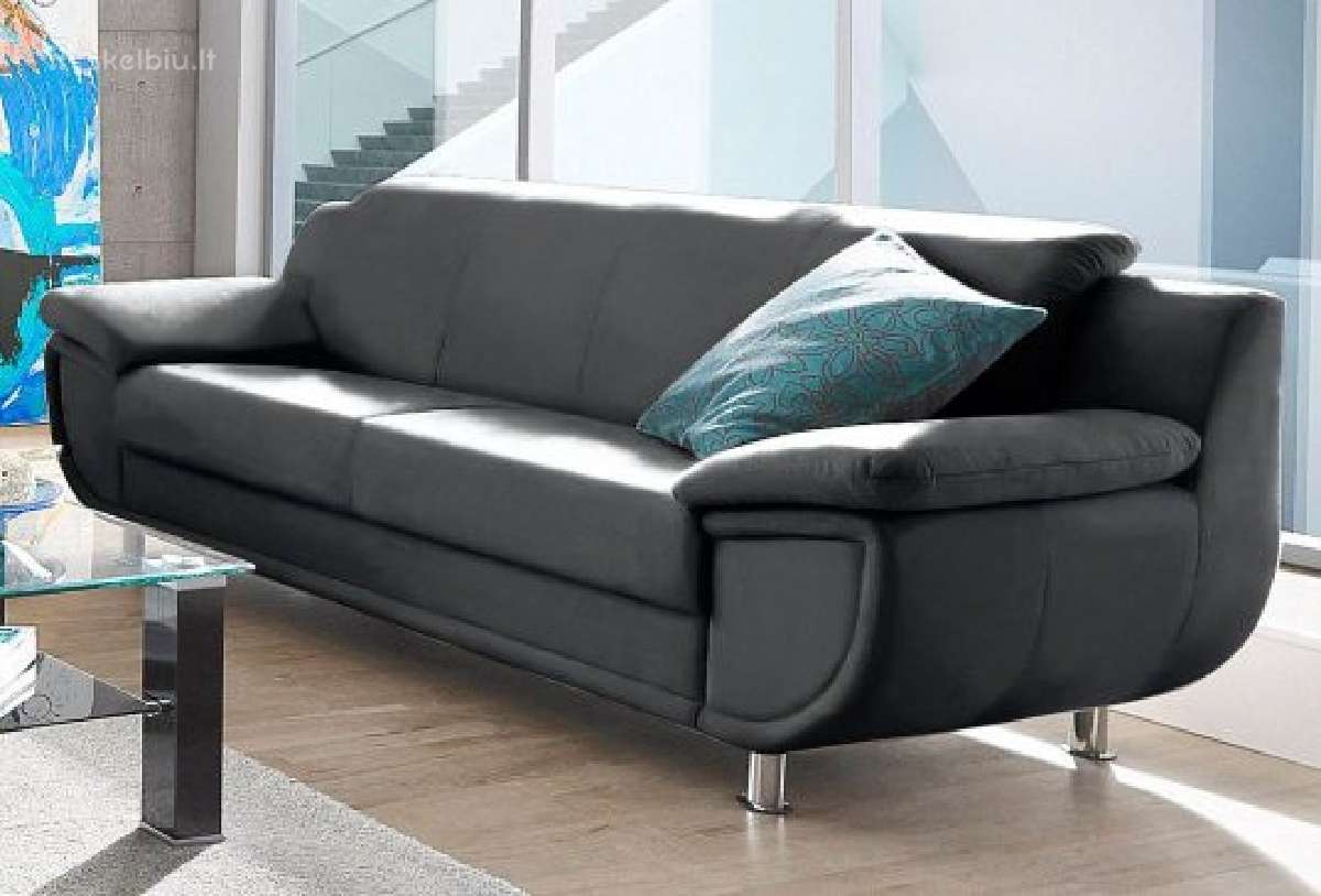 Sofa 3 -trivietė "Rondo" vokiška naturali oda