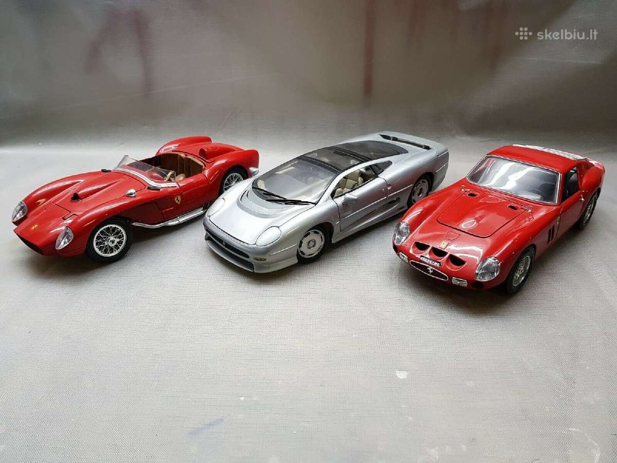 Bburago Ferrari 250 Gto, 250 Testarossa, Jaguar Xj