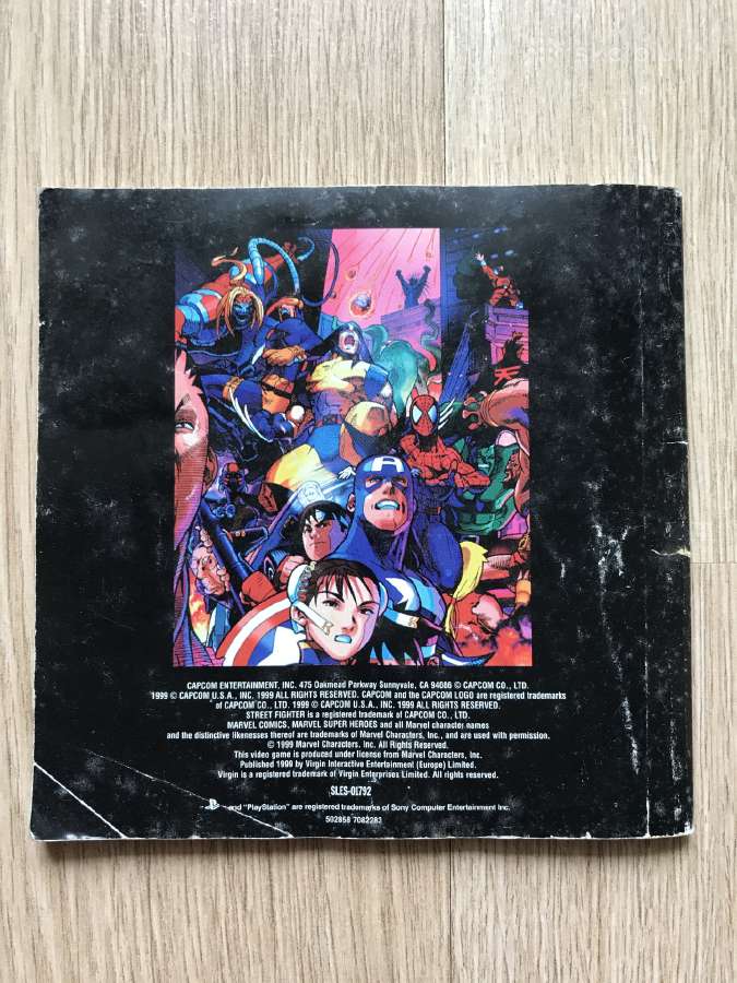 Marvel Super Heroes vs Street fighter Ps1 Pal - nuotraukos Nr. 6