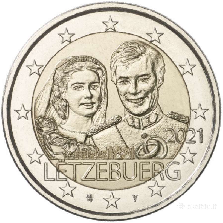 2 eurų Liuksemburgo Unc proginės monetos - nuotraukos Nr. 5