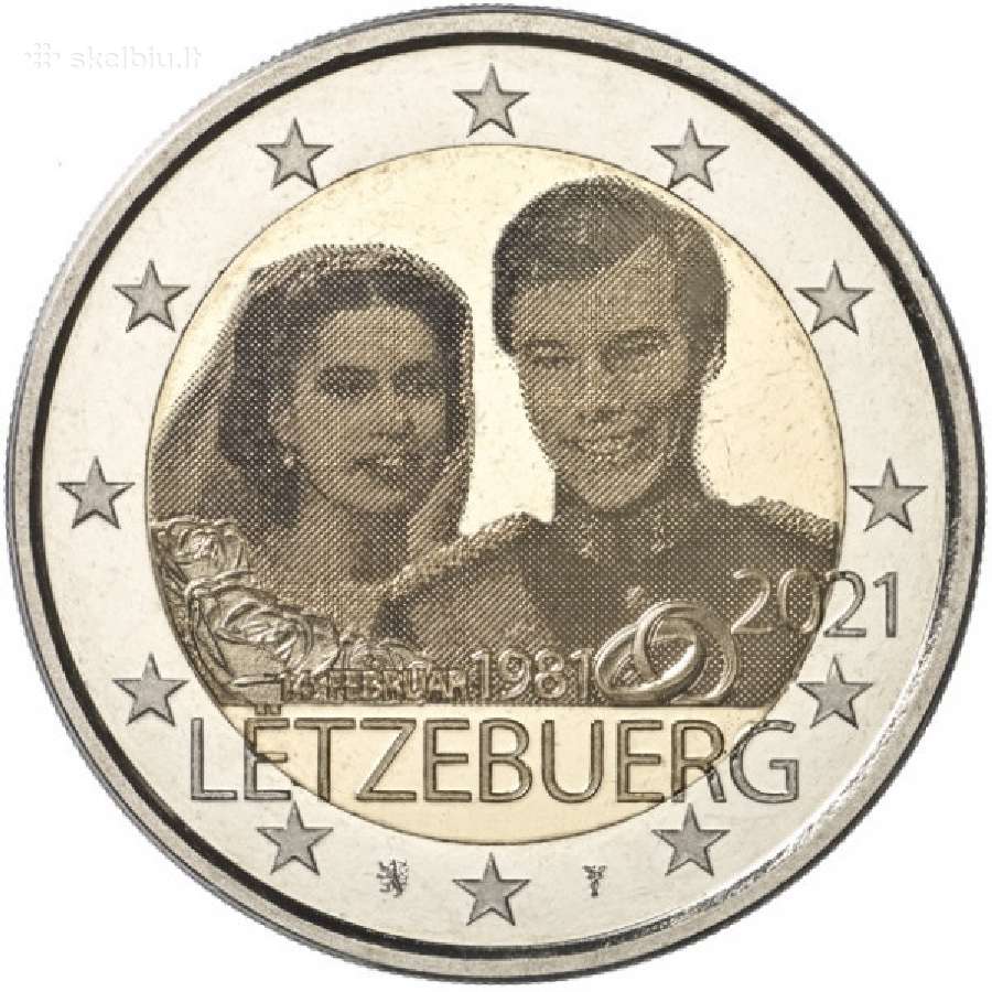 2 eurų Liuksemburgo Unc proginės monetos - nuotraukos Nr. 6