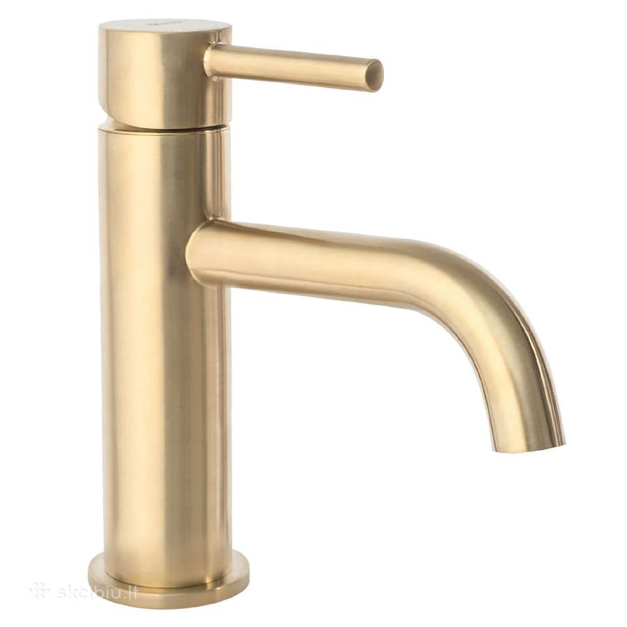 Auksinis Praustuvo maišytuvas Lungo Brushed Gold - nuotraukos Nr. 2