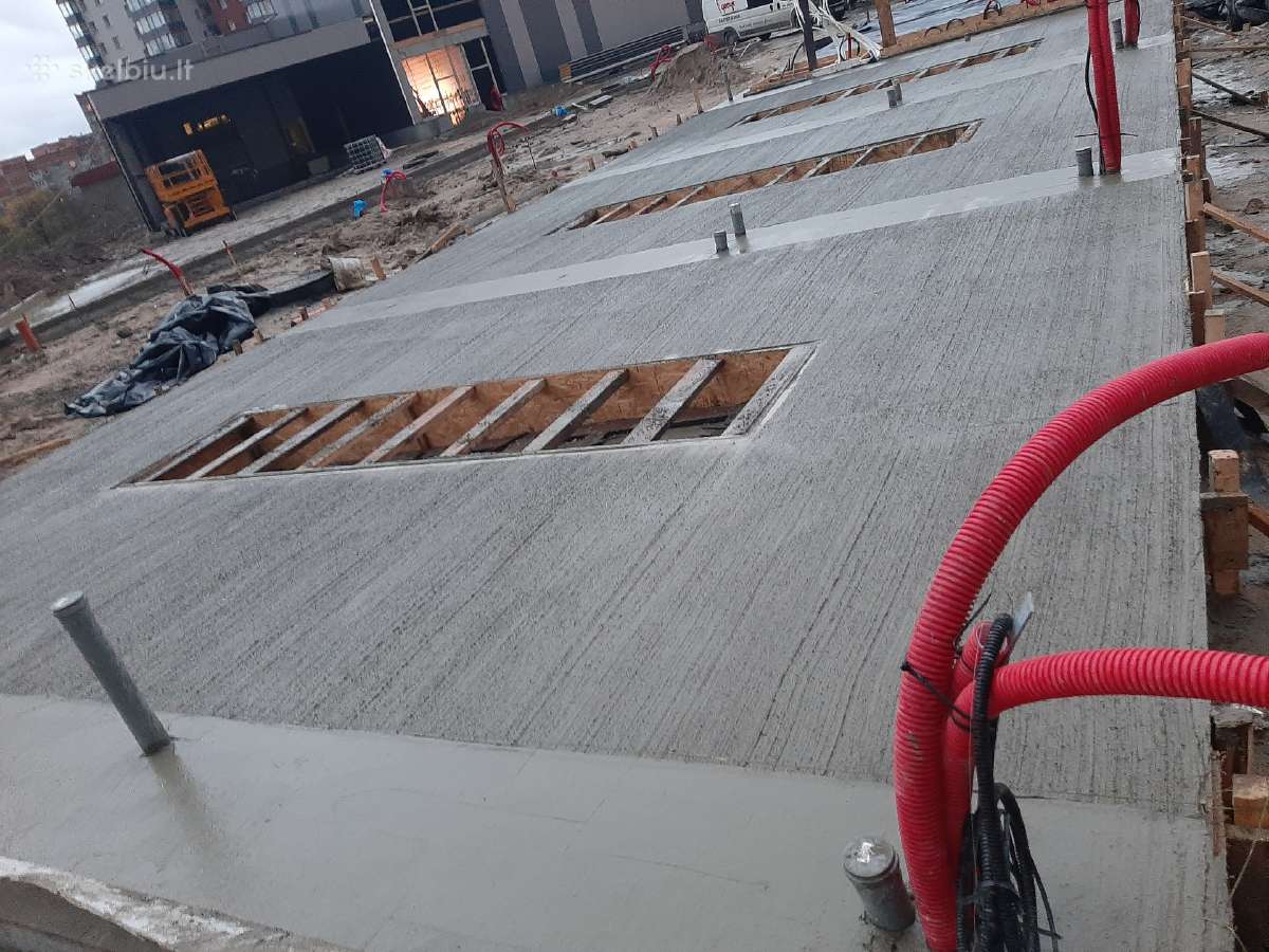 Pramoninių grindų betonavimas - nuotraukos Nr. 13