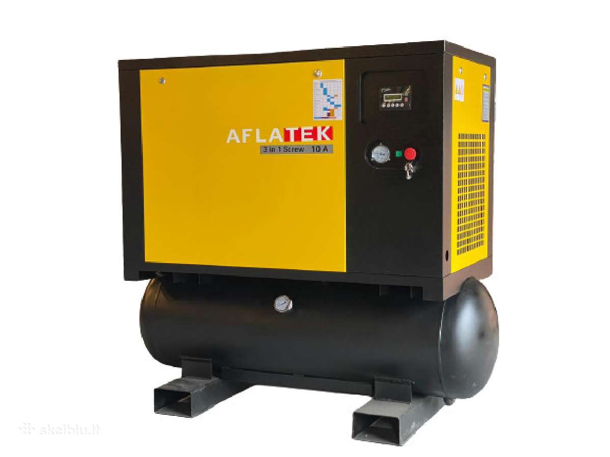 Sraigtinis oro kompresorius 3in1 Aflatek Screw10a - nuotraukos Nr. 2
