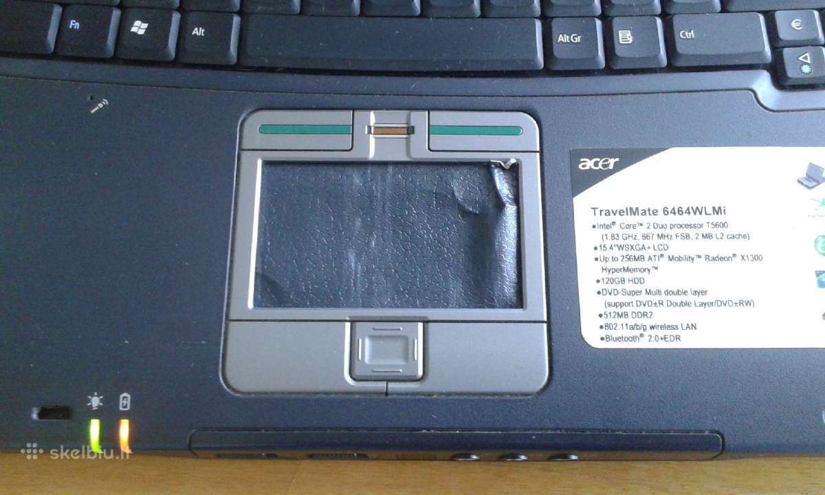 Acer Travelmate 6460 Wlmi - nuotraukos Nr. 2