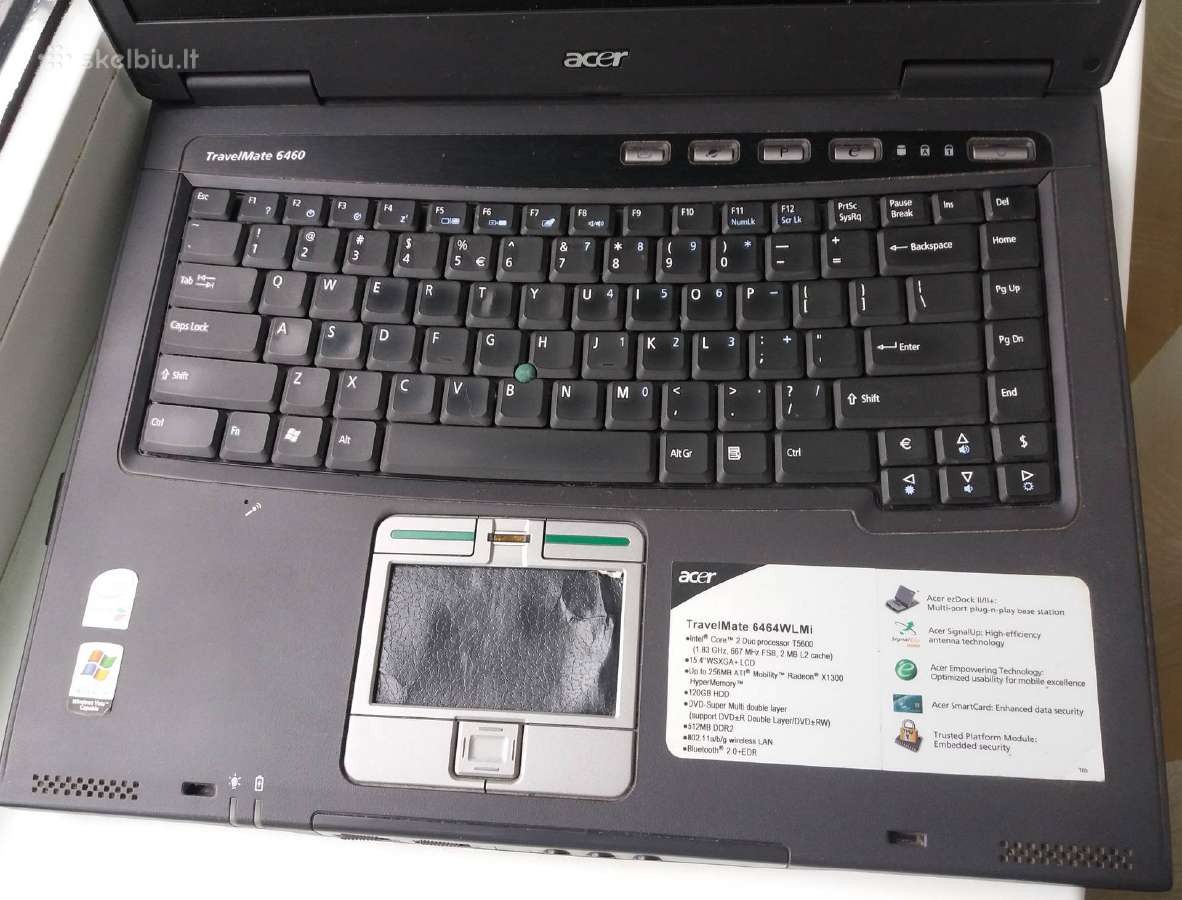 Acer Travelmate 6460 Wlmi - nuotraukos Nr. 4