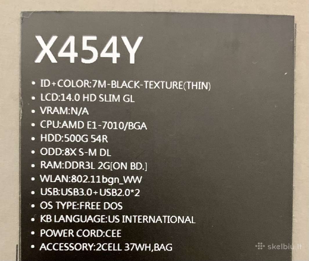 Asus X454y - nuotraukos Nr. 11