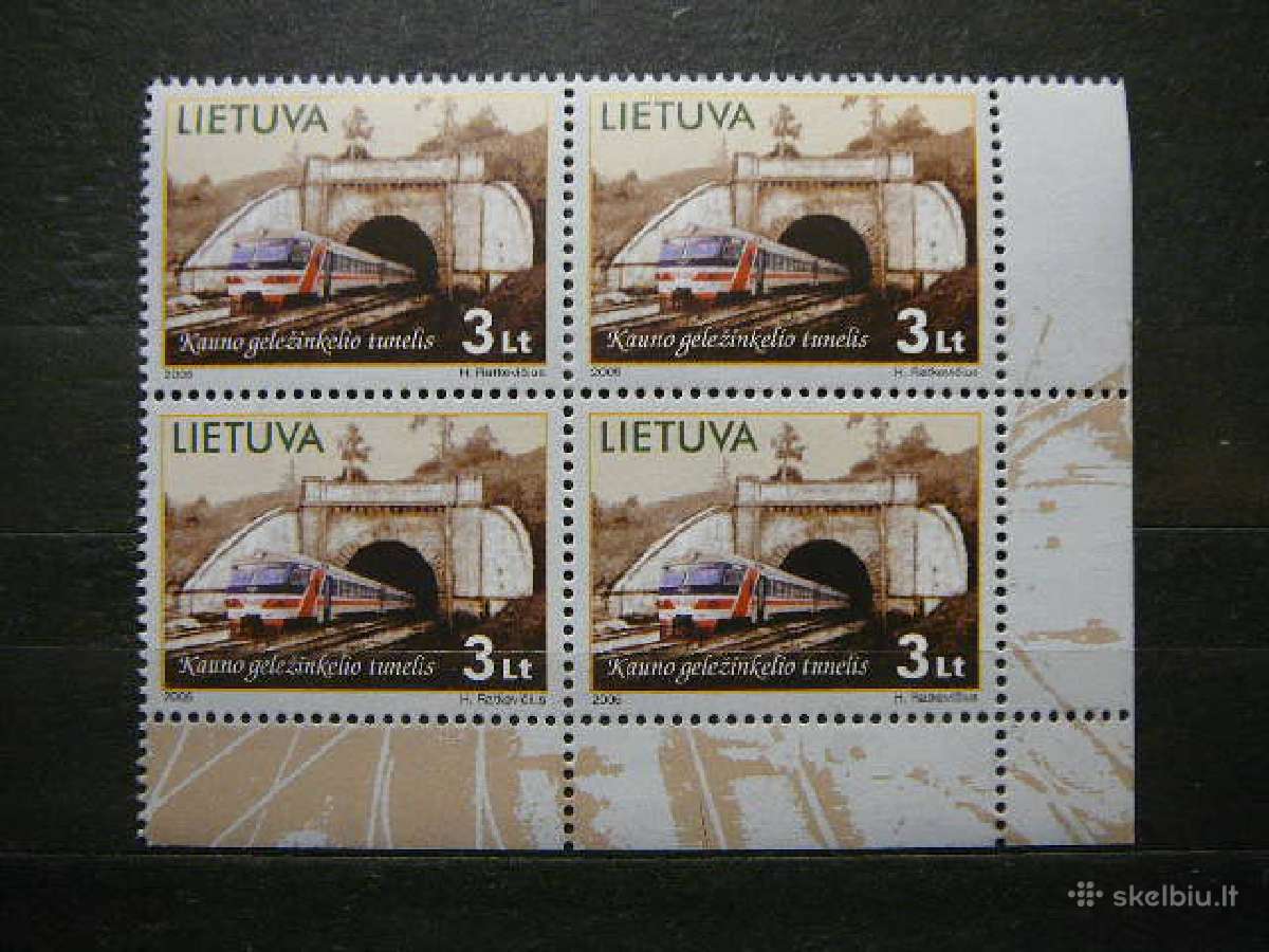 Lietuva 2005 Traukiniai Tunelis svarus lit875skv