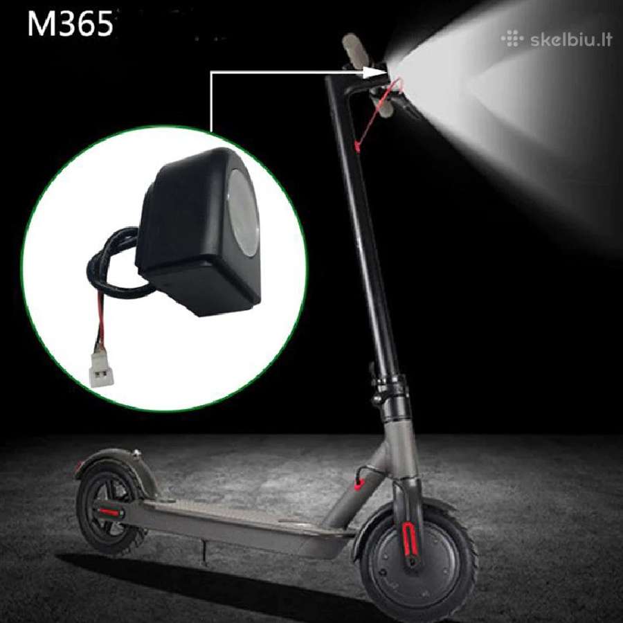 Naujas M365 paspirtuko priekinis LED žibintas