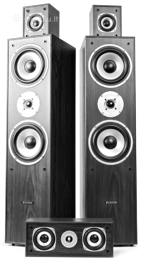 Fenton Hf5b 5.0 namų kino garso kolonėlės - juodos - nuotraukos Nr. 2