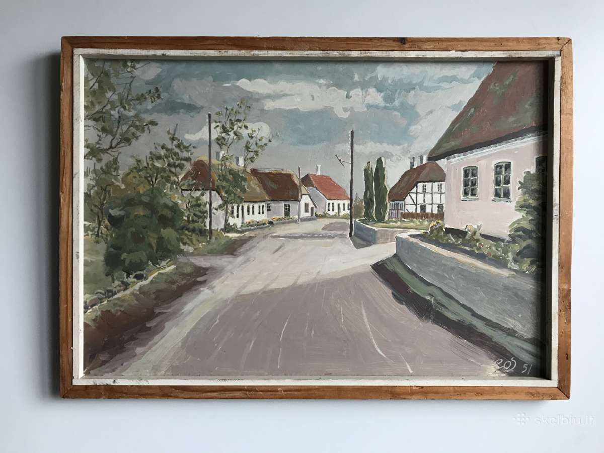 Paveikslas. Aliejus. Kartonas