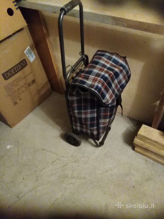 Vežimėlis važioti į sodą ir į parduotuvę