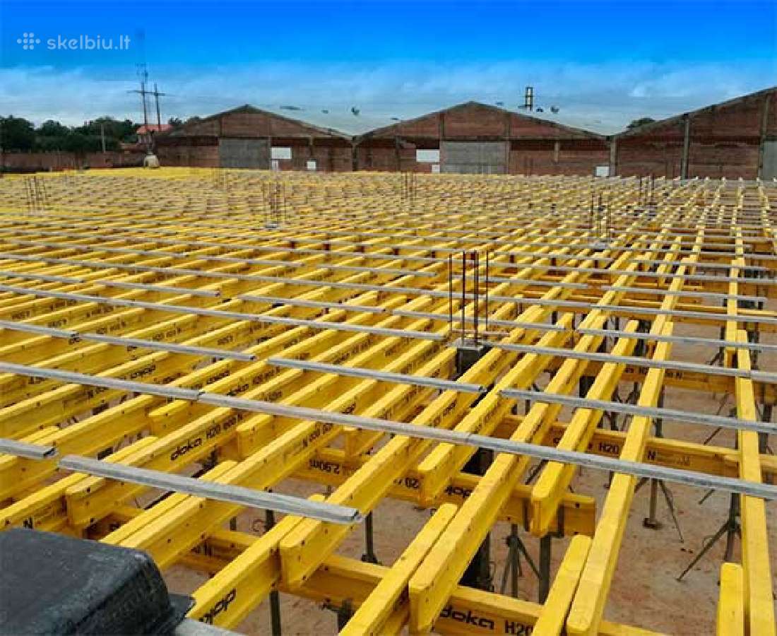 Monolitinės perdangos betonavimas, liejimas - nuotraukos Nr. 8