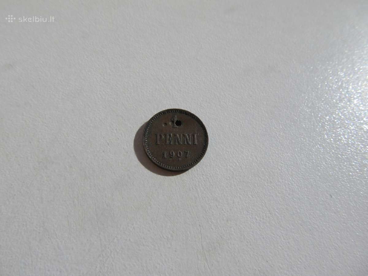 1 penni , Rusija Suomija , 1907