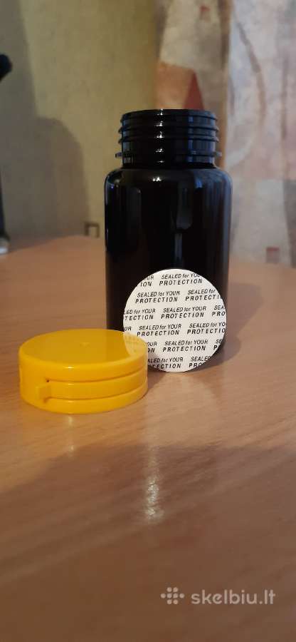 Plastmasiniai buteliukai su dangteliu