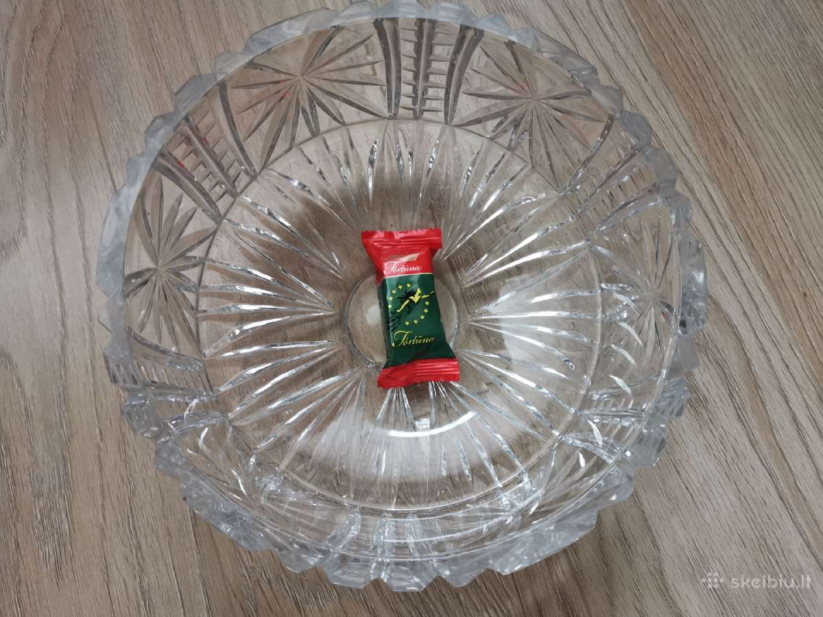 Krištolinis gražus indas