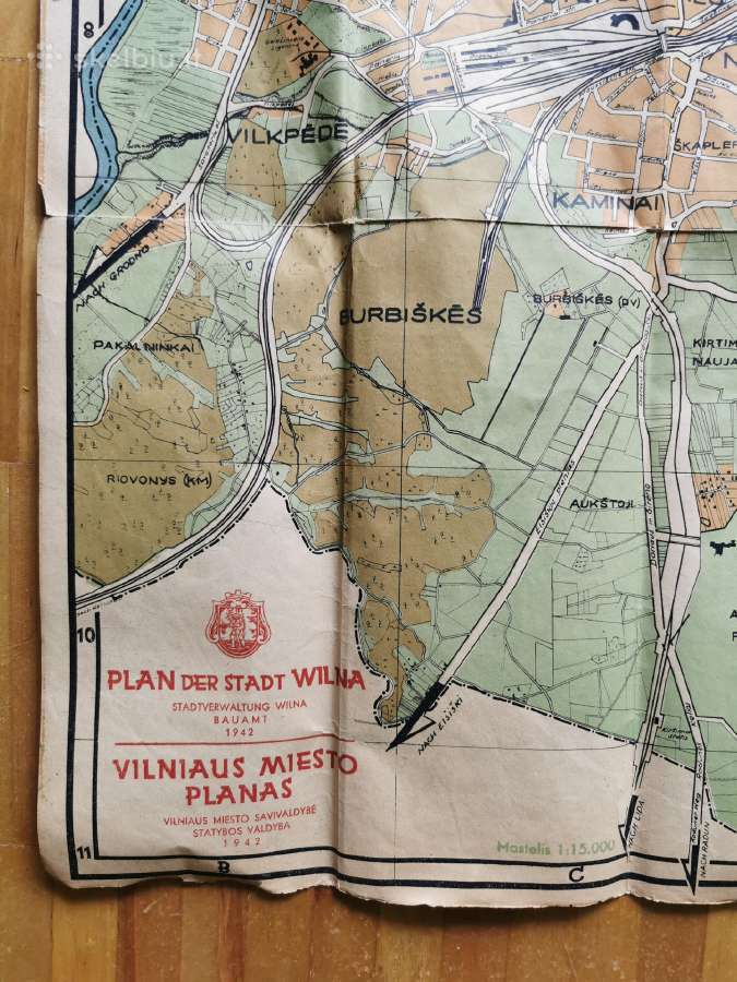 Vilniaus krašto zemelapiai - nuotraukos Nr. 9