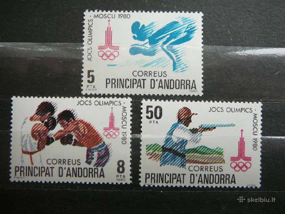 Olimpines Andora - Ispanija 1980 Mnh sp133s