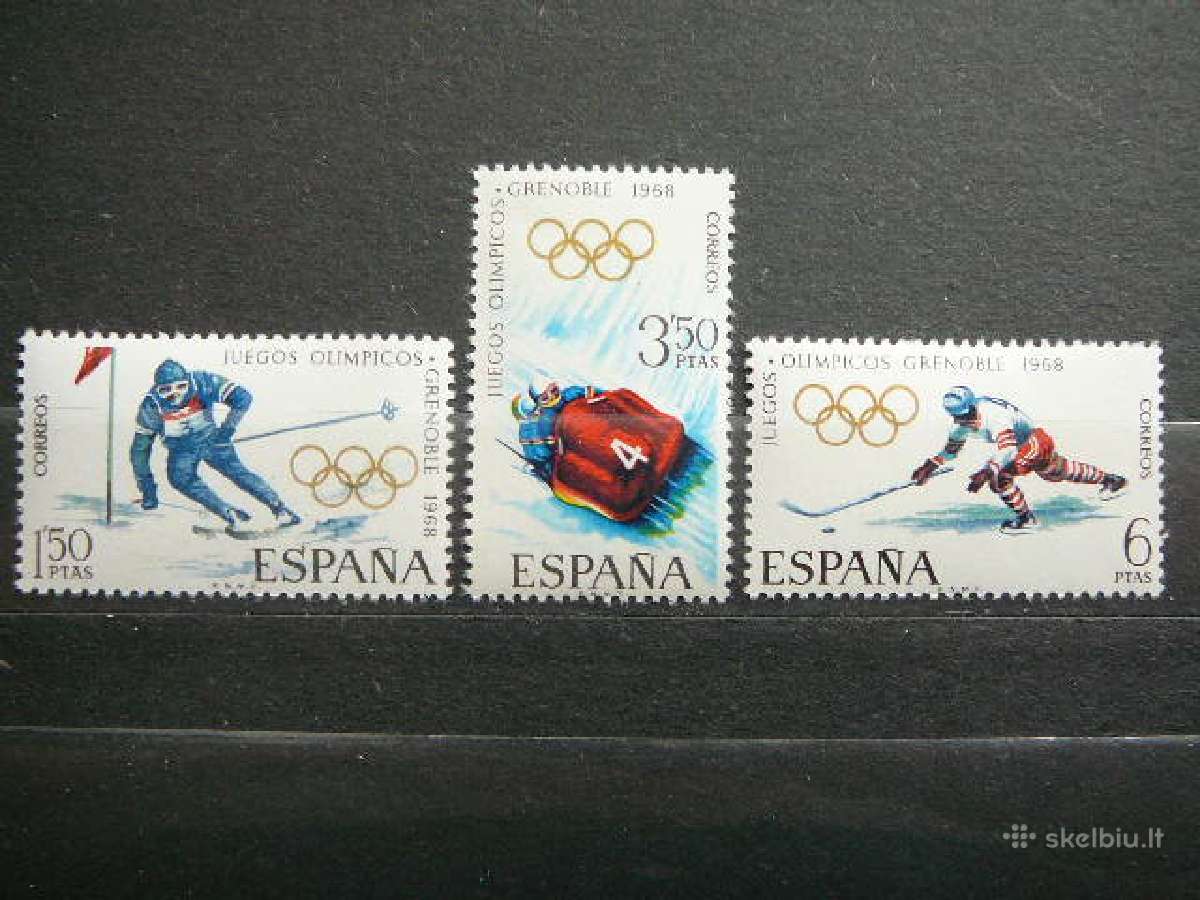Olimpines Ispanija 1968 Mnh sp1735s