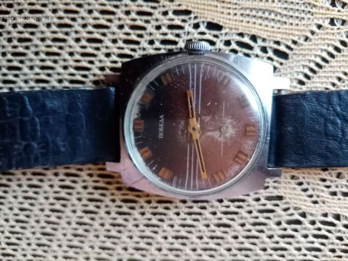 CcCCCP laikrodis Pobeda mechaninis puikiai veikia - nuotraukos Nr. 2