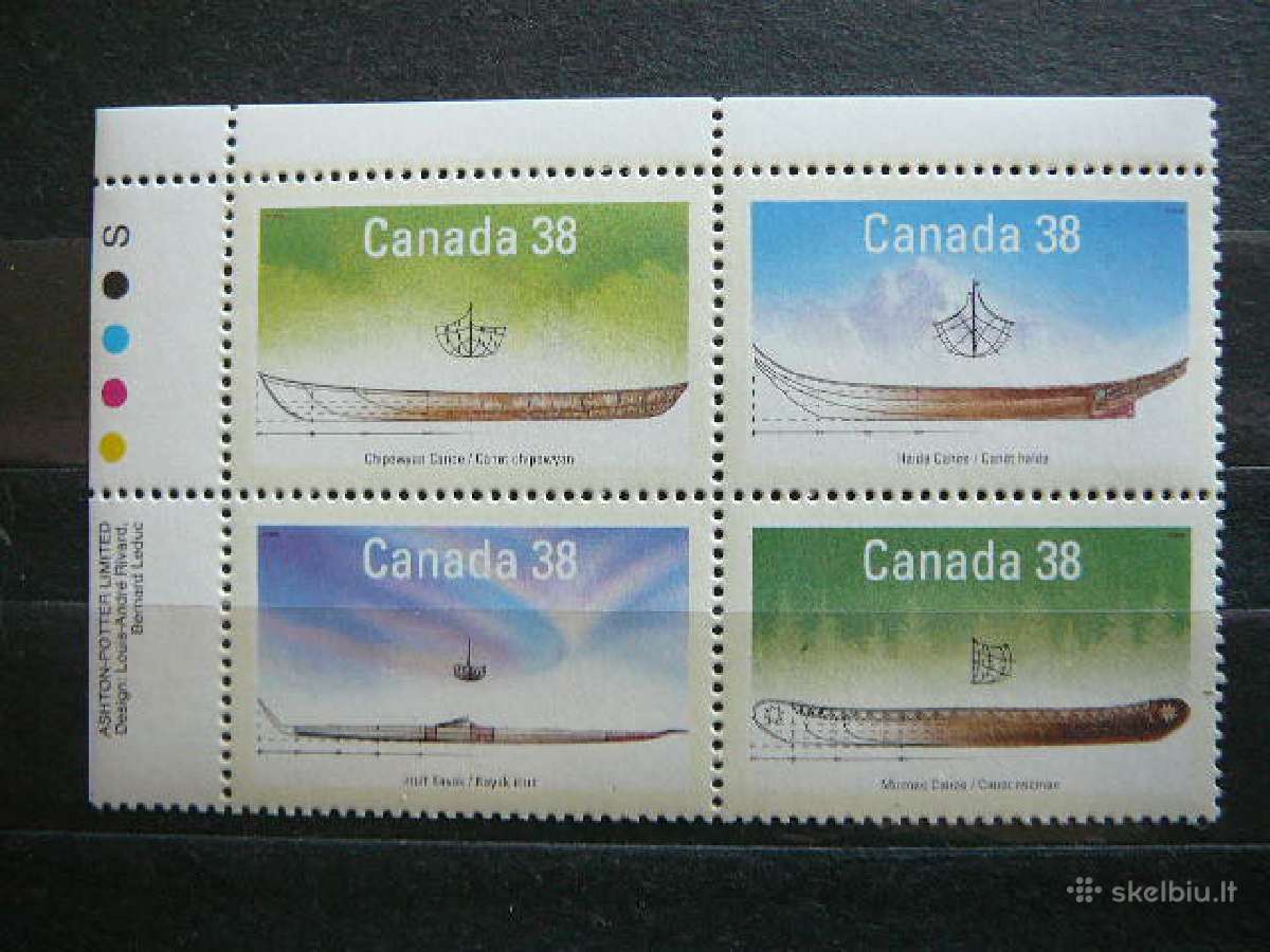 Laivai Kanojos Kanada Mnh cnd1124