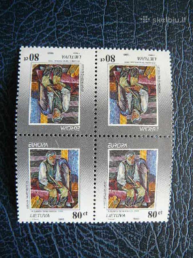 Lietuva 1993 Europa 2x tet-bes svarus lit544t2is