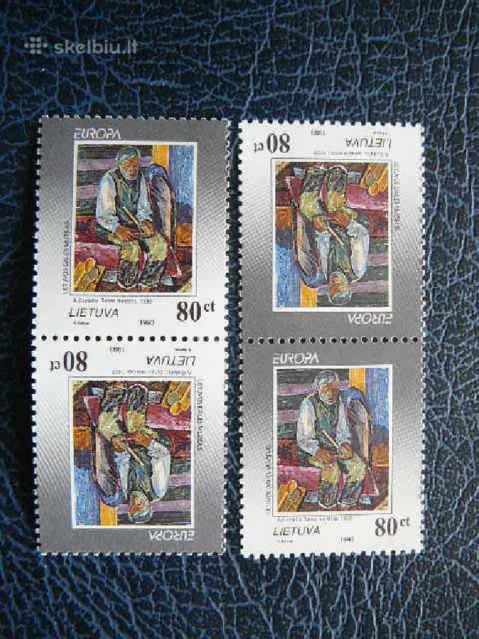 Lietuva 1993 Europa 2x tet-bes Mnh lit544svid