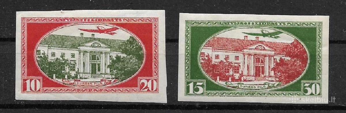 Latvija 1930 m. Lektuvai, svarus be perforacijos