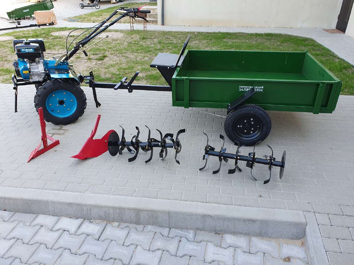 Galingas 16ag Motoblokas, su priekaba ir priedais - nuotraukos Nr. 3