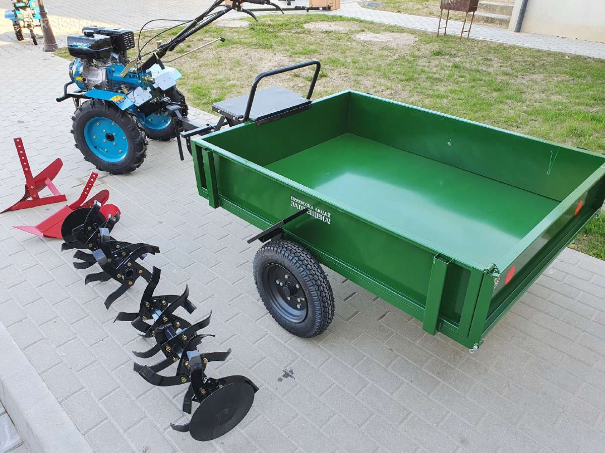 Galingas 16ag Motoblokas, su priekaba ir priedais - nuotraukos Nr. 4