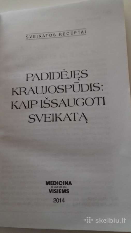Knyga.padidejes kraujospudis. - nuotraukos Nr. 2