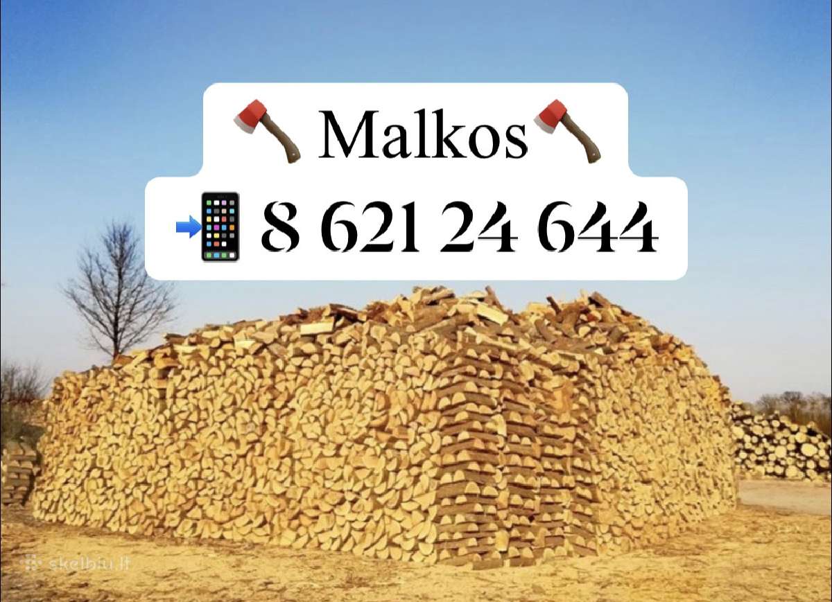 Malkos beržo malkos juodalksnio malkos - nuotraukos Nr. 10
