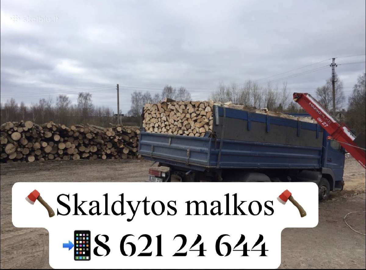 Malkos beržo malkos juodalksnio malkos - nuotraukos Nr. 12