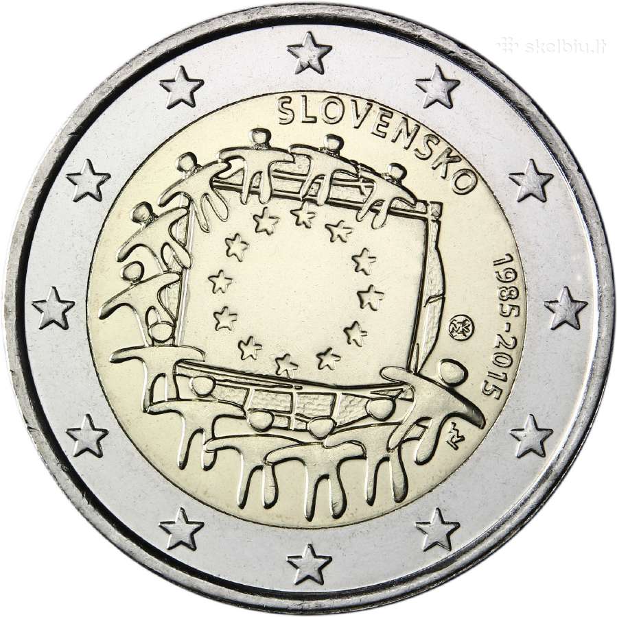 Slovakija 2015 2 eurų monetos Unc