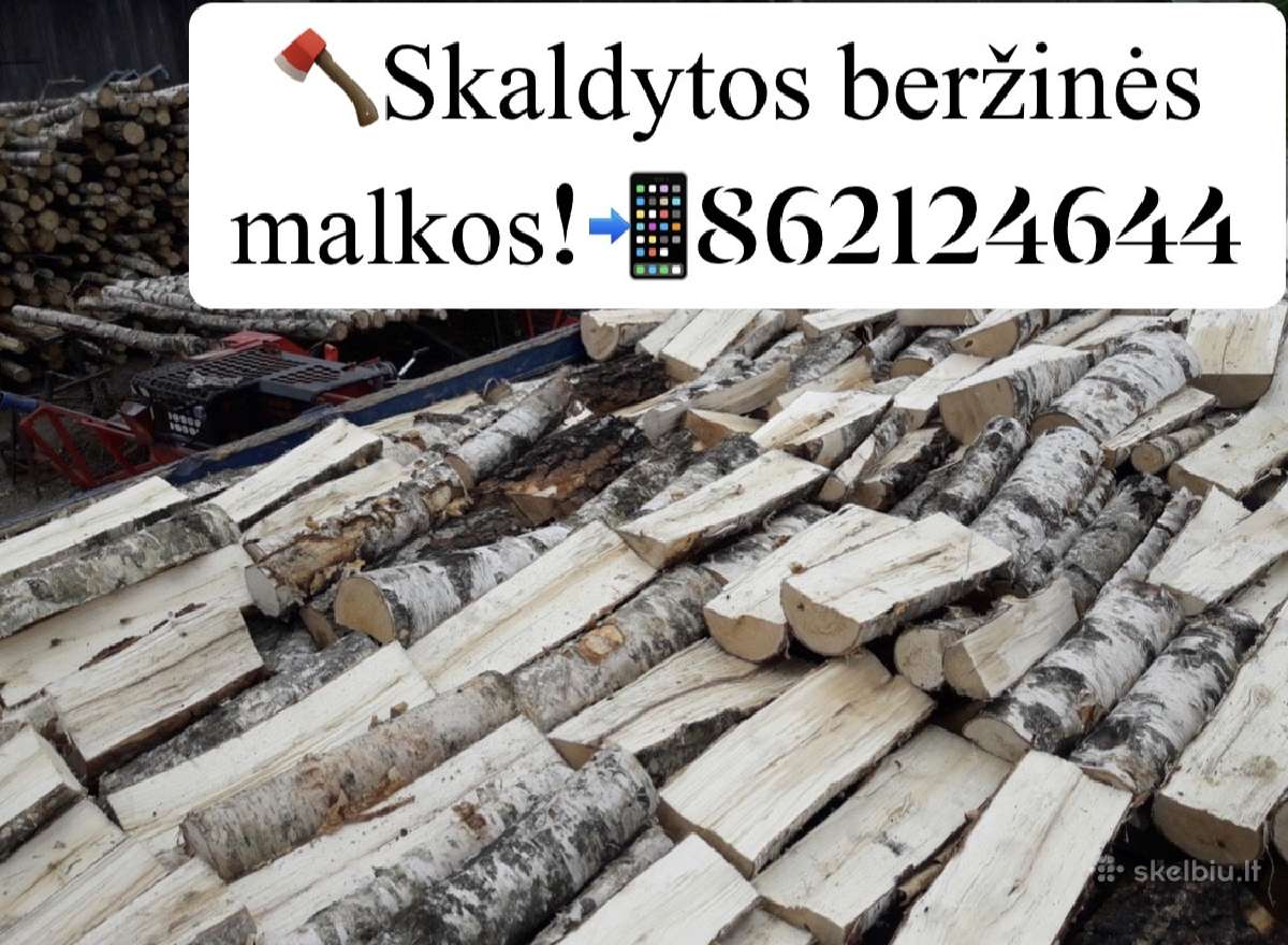 Malkos beržo malkos juodalksnio malkos - nuotraukos Nr. 13
