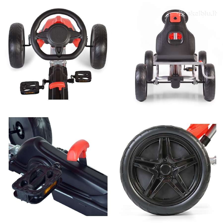 Velokart (Velomobile) Go-kart 1504, 5-12 metų - nuotraukos Nr. 5